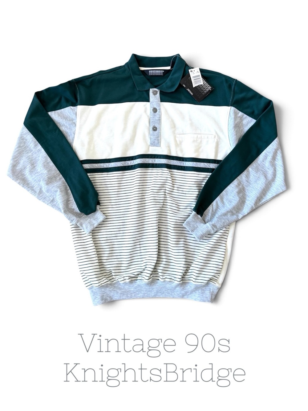 Knightsbridge NWT Vintage Men’s Collared Long-Sleeve Size Medium